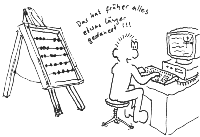 Mit der richtigen Rechentechnik geht Informatik viel schneller ...
